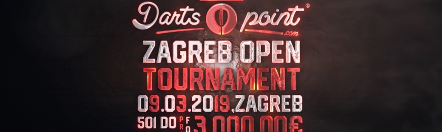 DARTS POINT - ZAGREB OPEN - STEEL DART TOURNAMENT - 09.03.2019
