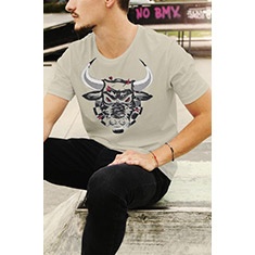 T-SHIRT BULL - GRAY