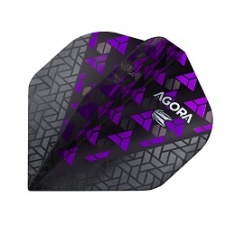Agora Ghost Dart Flights - No2 - Std - Purple - 332690