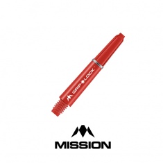 GRIPLOCK DART SHAFTS RED SHORT